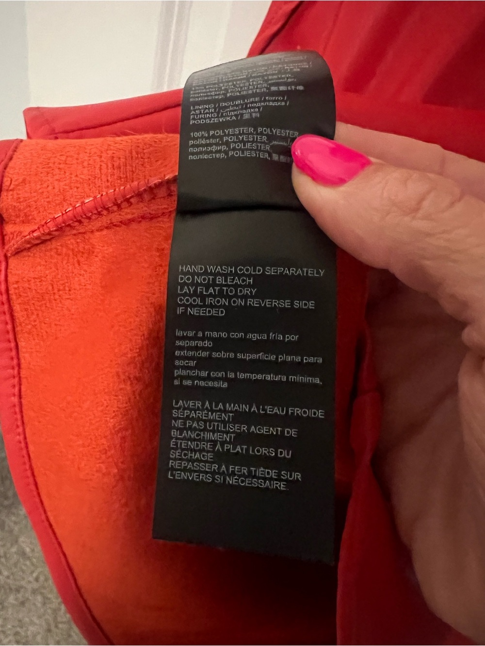 bebe Red Ruffle Faux-Leather Wrap Mini - Picture 5 of 6